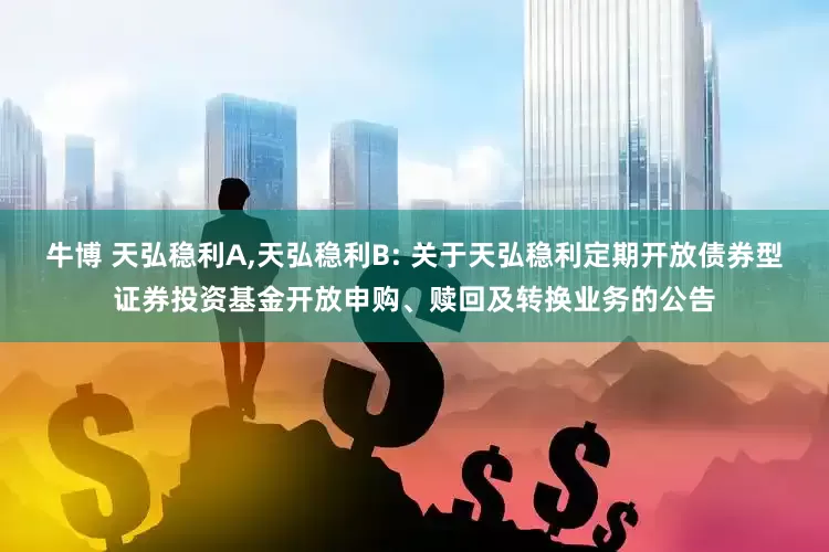 牛博 天弘稳利A,天弘稳利B: 关于天弘稳利定期开放债券型证券投资基金开放申购、赎回及转换业务的公告
