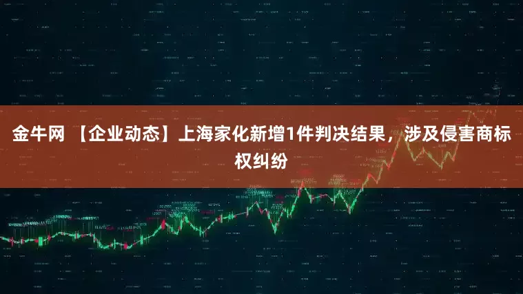 金牛网 【企业动态】上海家化新增1件判决结果，涉及侵害商标权纠纷