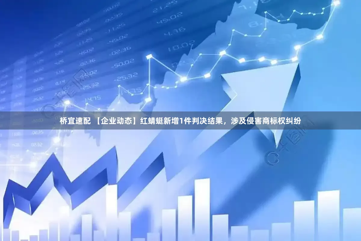 桥宜速配 【企业动态】红蜻蜓新增1件判决结果，涉及侵害商标权纠纷