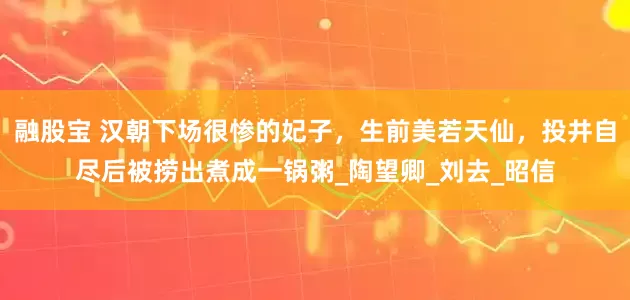 融股宝 汉朝下场很惨的妃子，生前美若天仙，投井自尽后被捞出煮成一锅粥_陶望卿_刘去_昭信