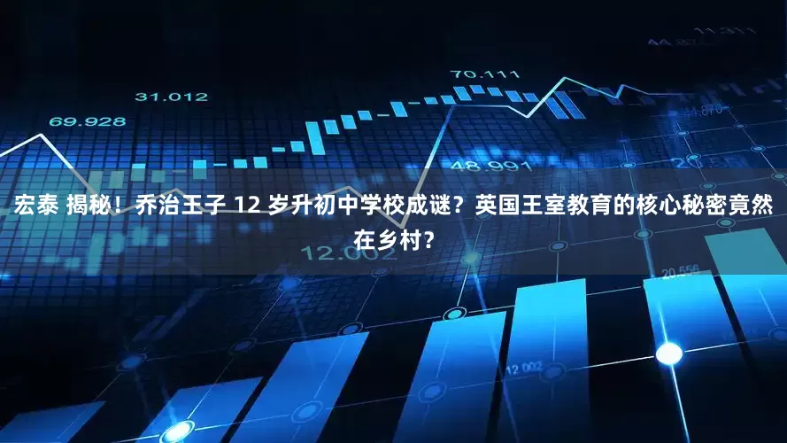 宏泰 揭秘！乔治王子 12 岁升初中学校成谜？英国王室教育的核心秘密竟然在乡村？